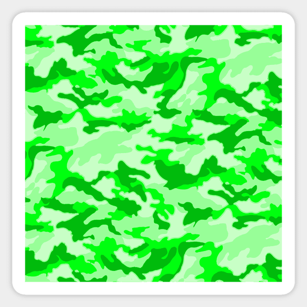 Mint Green Camouflage Sticker by Student-Made